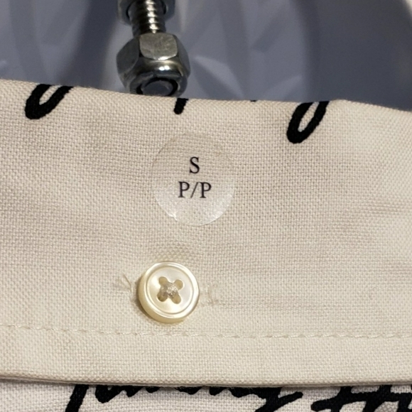 Tommy Hilfiger Spell Out Button Down Shirt White Small NWOT - Picture 6 of 10